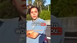 Entitled Driver Gets a Reality Check🤣🤣🤣#bodycam #lawenforcement #cops #police #policeofficer