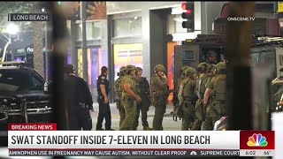 SWAT standoff inside 7-Eleven in Long Beach