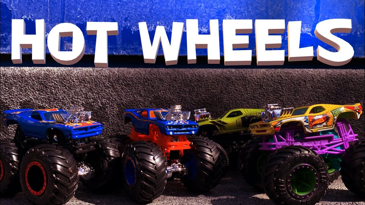 Hot Wheels Monster Trucks Rodger Dodger Unboxing and Racing - YouTube