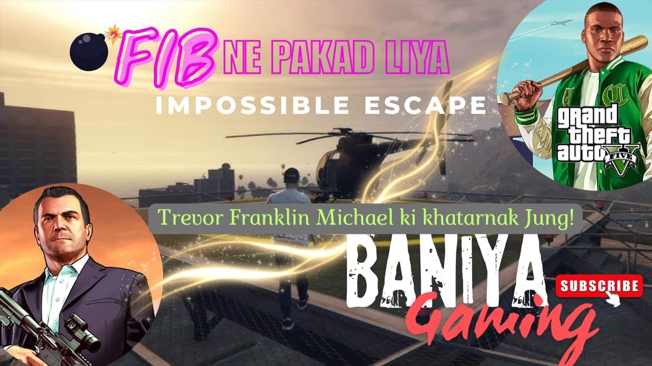 Trevor Franklin Michael vs FIB🔥 | Terrorist Kidnap Mission | GTA 5 ...
