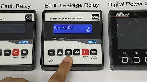 Hướng dẫn cài đặt earth fault relay mikro