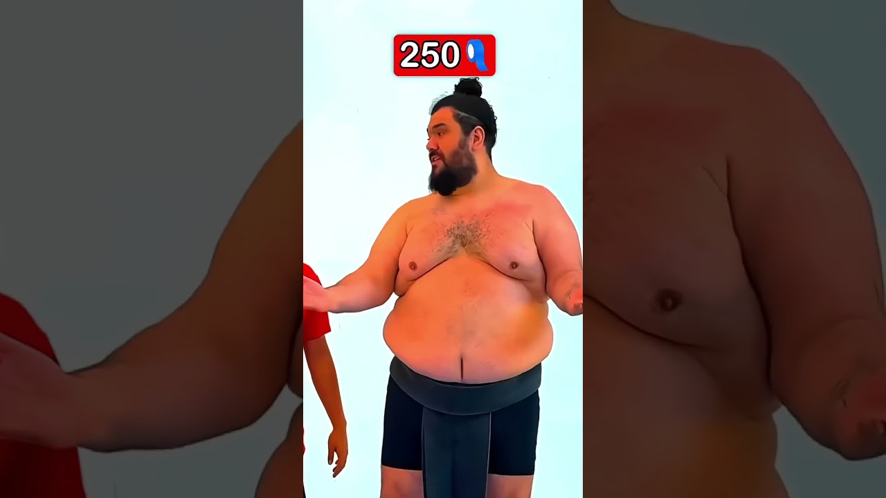 1000 Tape VS Sumo Wrestler 😱