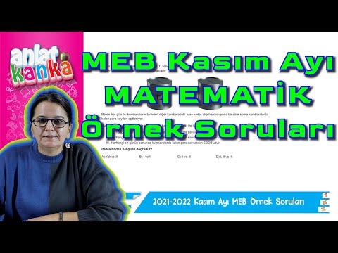 Kasım Ayı Örnek Sorular Matematik LGS 2022