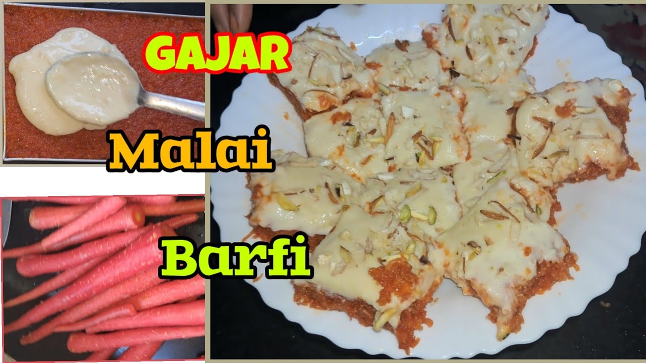 Gajar Malai Barfi | recipe How to make  😋 