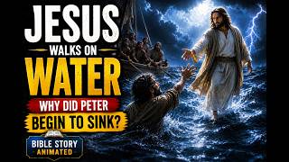 Jesus Walks on Water: Why Did Peter Begin to Sink | Bible Story Animated