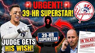 🚨 URGENT! YANKEES IN TALKS FOR 39-HR SUPERSTAR! JUDGE GETS HIS WISH!