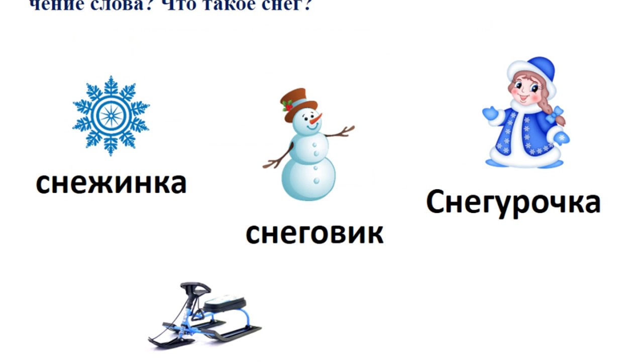 Снег снеговик снегурочка. Снег, Снеговик снежинки родственные слова. Картинки родственных слов снег, Снежинка, Снеговик. Снеговики и снегурки это родственные слова.