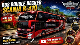 BUSSID Indonesia - Scania K410 Double Decker | Perjalanan Seru & Realistis screenshot 4
