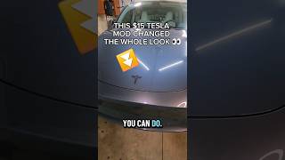 Tesla blackout mod 👀 Easy install and it completely changed the look. #tesla #teslamods #model3