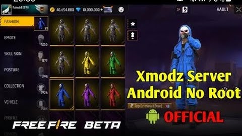 Free Fire | 🔥 Xmodz Server For Non Rooted Android is out now 🚀