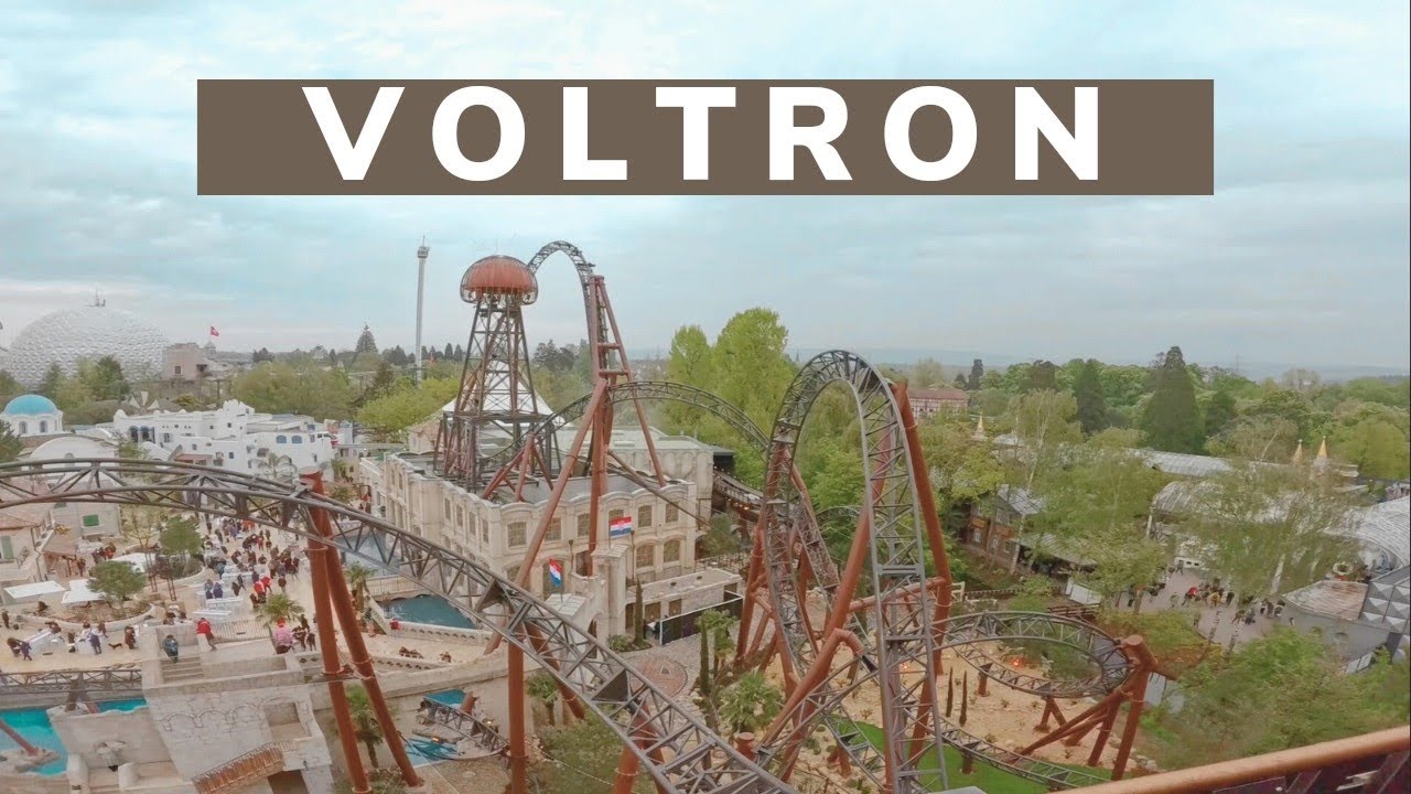 🎡VOLTRON on ride/POV - nouveau roller coaster Europa Park