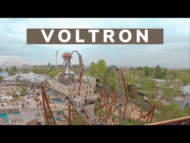 🎡VOLTRON on ride/POV - nouveau roller coaster Europa Park