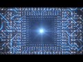 Glow Sci-Fi Tunnel of Futuristic Digital Electric Circuit Lines 4K DJ Visuals Loop Background