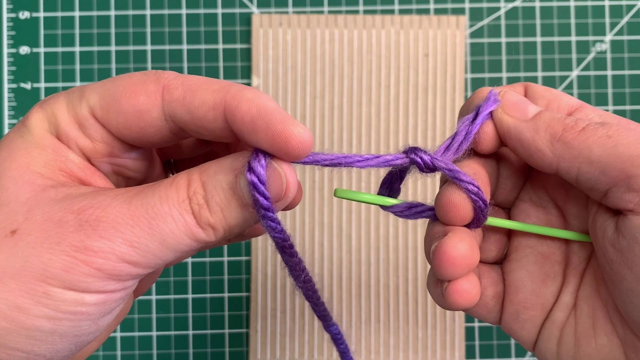 How to weave on a cardboard loom YouTube