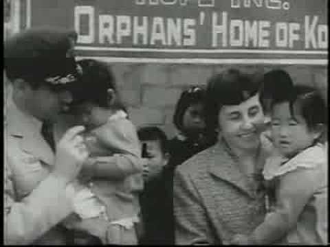 1956 COLONEL HESS VISITS ORPHANAGE (CHEJU ISLAND, ...