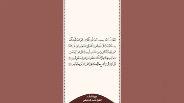 تلاوة في دقيقة سورة الملك الآيات من ٢٧ إلى ٣٠ الشيخ أحمد الحذيفي