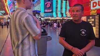 Fremont Street walking. September 2023