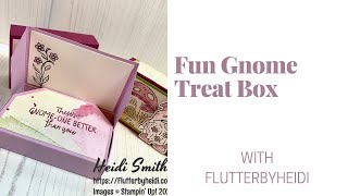 Make a fun Friendly Gnomes Gonk Treat Box with Stampin Up Friendly Gnomes
