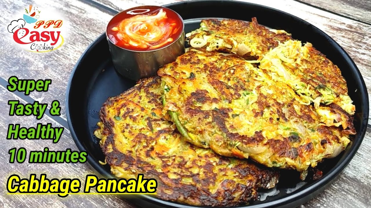 Cabbage pancakes recipe/Healthy breakfast recipe/Bandh gobi ki nasta