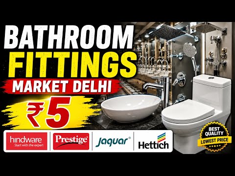 Bathroom Fittings At Factory Price | Start ₹5/- | Wholesale Market Delhi | Srv Vlogs