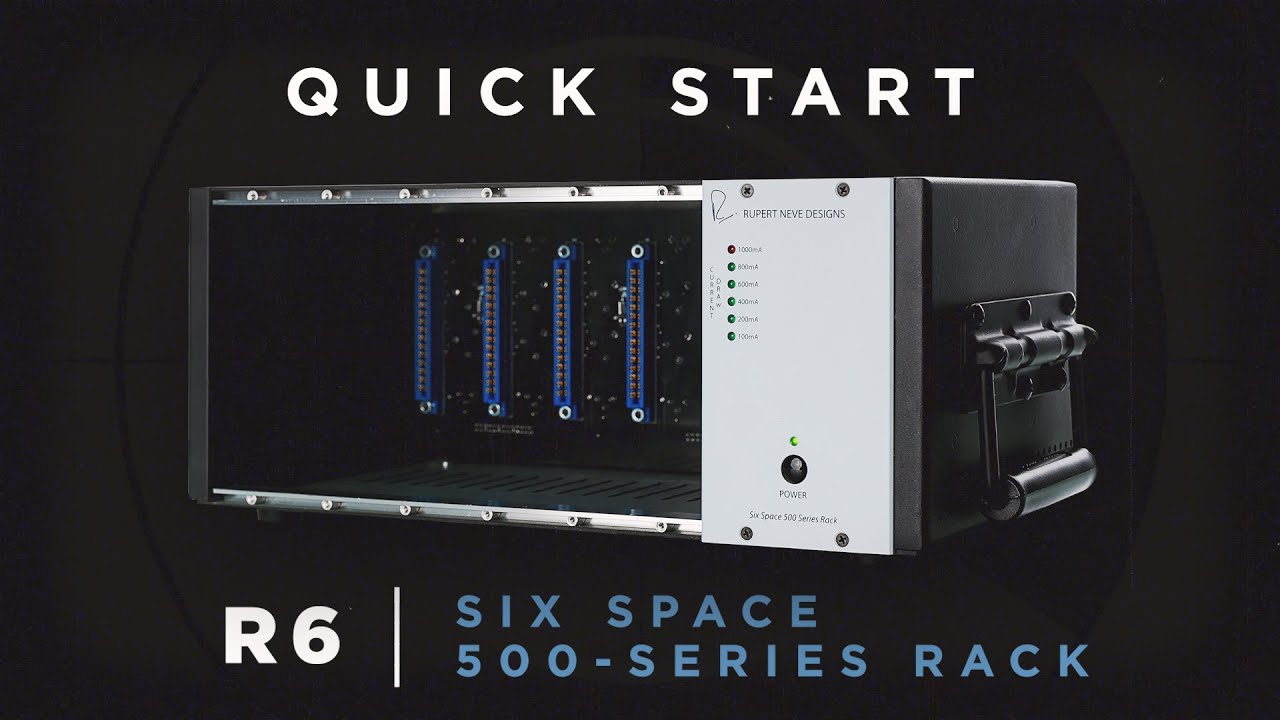 Rupert Neve Desigh R6 未開封、未使用 Quick Start : RND R6 Six-Space 500-Series Rack【日本語字幕