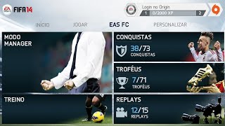 FIFA 14 Menu Treino, Replays, Conquistas APK OBB Download