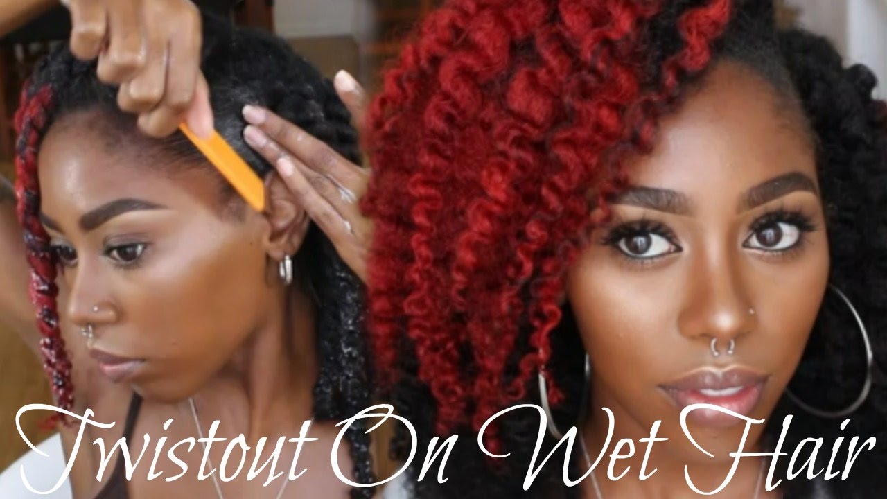 Twistout On Wet 4c Hair Start To Finish Youtube