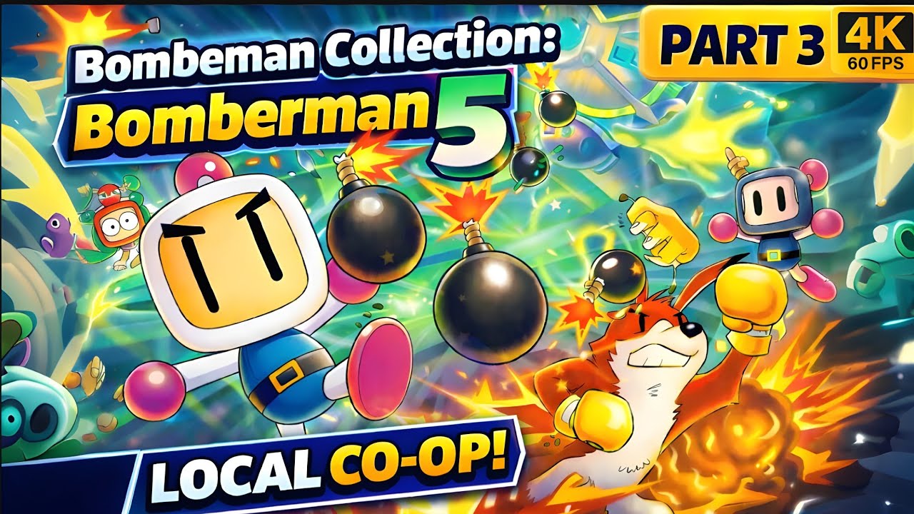 Bomberman Collection: Bomberman 5 – Хаос в локальном кооперативе! (Часть 3) | Nintendo Switch 4K