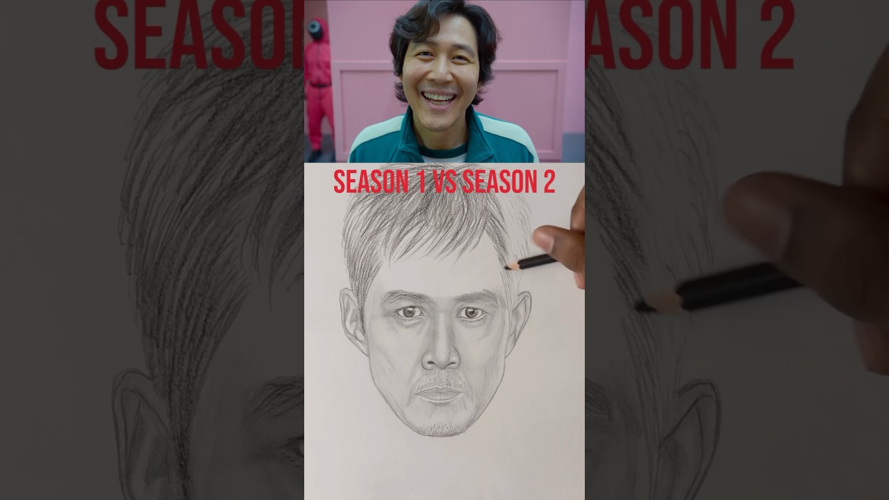 SMILE! Player 456 (Gi-Hun) | Squid Game : Season 2 drawing ☠️ 