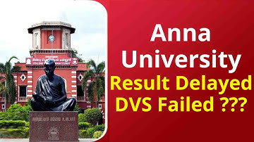 Anna University Results Delay DVS Failed | Anna University Latest Updates Today