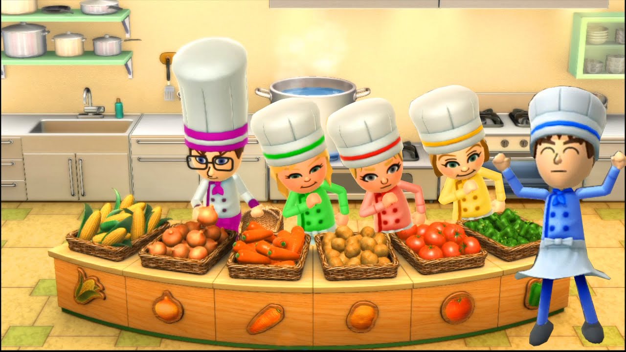 Wii Party U Minigames - Jinna Vs Maximilian Vs Polly Vs Olga(Master Difficulty)