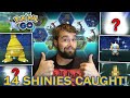 14 SHINY POKEMON CAUGHT! RAYQUAZA RAID HOUR! (Pokémon GO Dragon Week)