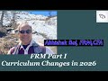 FRM I Curriculum Changes in 2026
