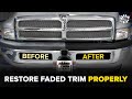 Fix Your FADED TRIM Properly & Permanently Using Solution Finish!