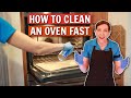 How to clean an oven fast  tips from a professional cleaner