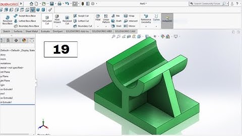 SolidWorks Tutorial Exercise 19 | Learn SolidWorks 3D