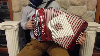 CAST510ER - Red Castiglione Diatonic Button Accordion EAD MMM 31 12 $1299