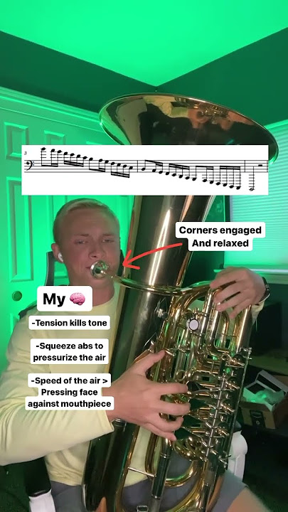 4 Octave Bb Major scale on tuba?! 😳