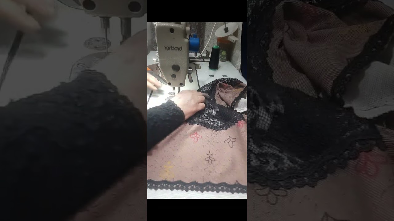 بنوتاتي الحلوات تعالو نتعلم شلون انطعم الدشداشه الرياضي بالدانتيل الخفيف بااسهل طريقه👗✂️👗