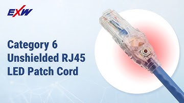 Ethernet Category 6 Unshielded RJ45 LED Patch Cord Battery Installation