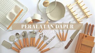 Peralatan Dapur Aesthetic Serba Putih dan Kayu | Masak Makanan Korea &amp; Puff Pastry Fruit Tart