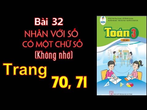 Video Toán 3 cánh diều Bài 32 Nhân với số có một chữ số... - youtube