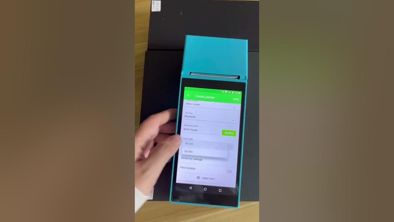 How to connect Loyverse of GZPDA16 PDA POS Printer Print receipt YouTube