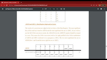 ADC and Implementing digital thermometer using LCD,LM35 | Lab 8 | Saud Hussain | 191022
