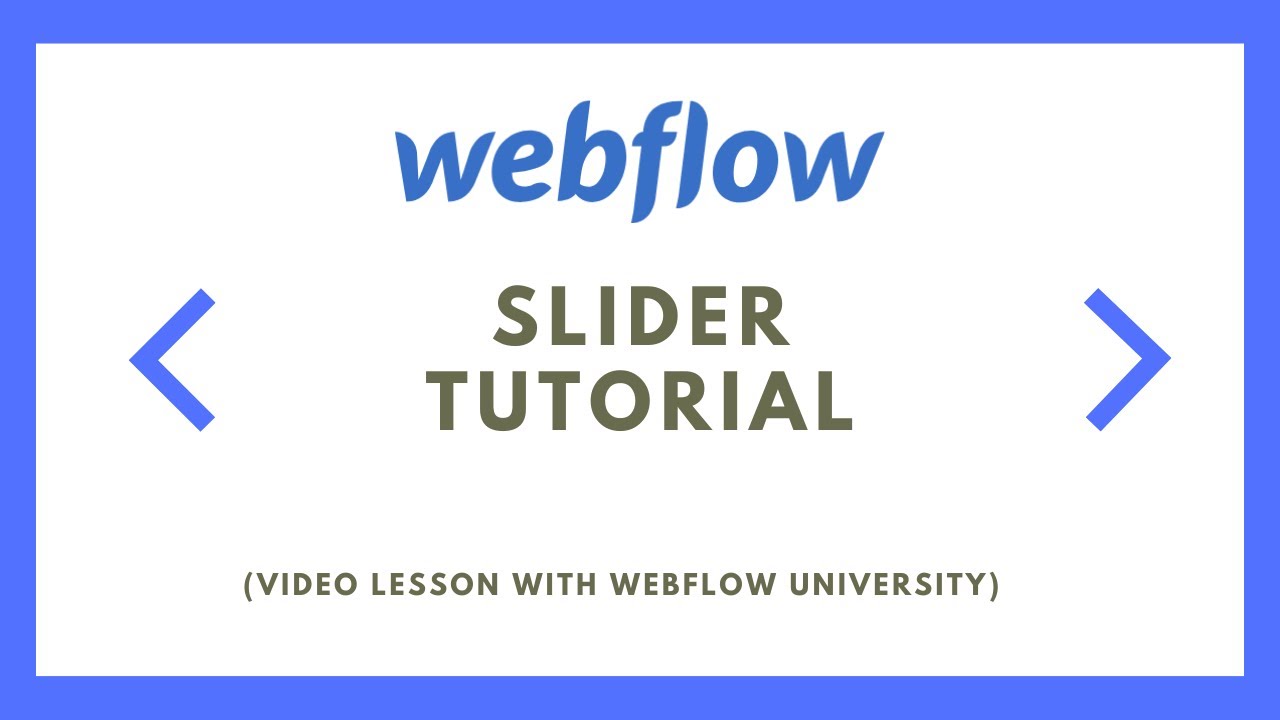 How to add a slider in webflow - YouTube