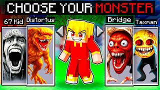 Minecraft, But You Can CHOOSE YOUR HORROR MONSTER!