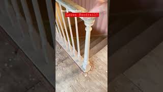 Fixing your loose handrail! #youtubeshorts #shorts #diy #tips #howto #tutorial