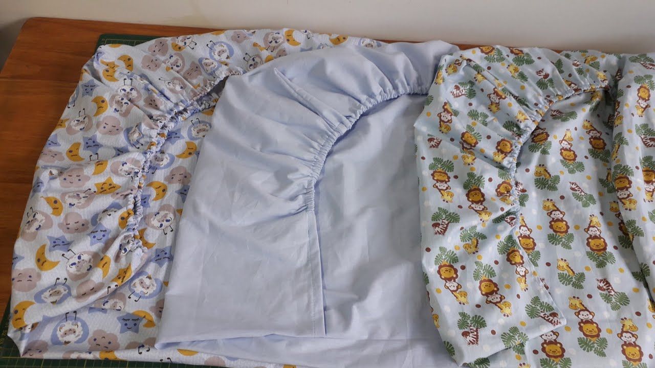 lençol com elástico 3 maneiras de fazer, e dois modelos de fronhas,passo a passo.