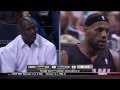 LeBron Stares Down Michael Jordan While Dunking