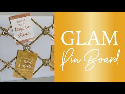 Video: Glam Pin Board | Create a Personal Bulletin Board with Bling Accents